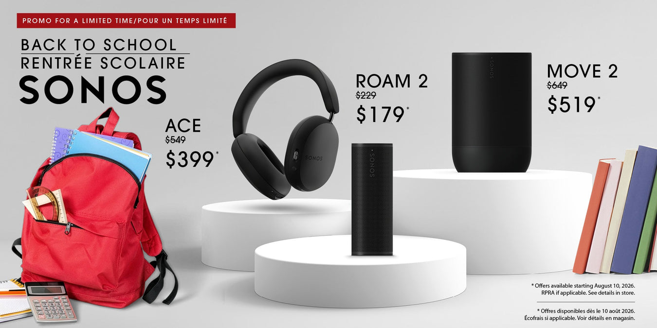 Back to school promotion with Sonos | SONXPLUS Rockland