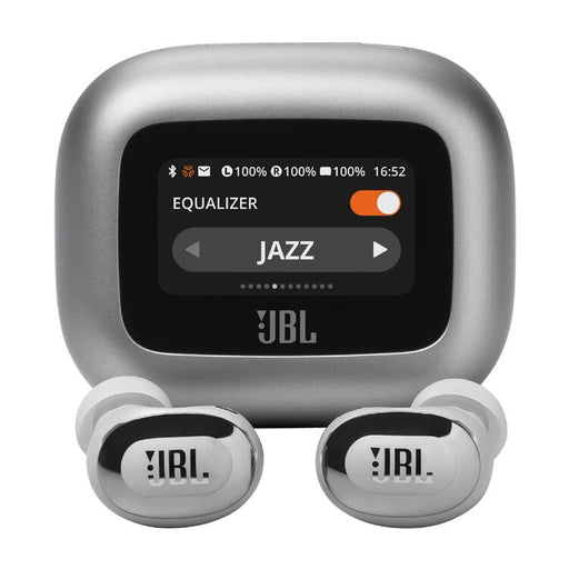 JBL Live Buds 3 | In-Ear Headphones - 1.45" LED Touch Screen - Bluetooth - Silver-SONXPLUS Rockland