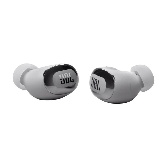 JBL Live Buds 3 | In-Ear Headphones - 1.45" LED Touch Screen - Bluetooth - Silver-SONXPLUS Rockland