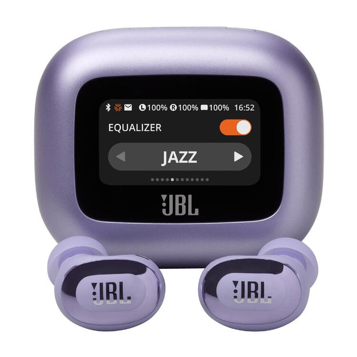 JBL Live Buds 3 | Écouteurs intra-auriculaires - Écran tactile LED 1,45" - Bluetooth - Violet-SONXPLUS Rockland