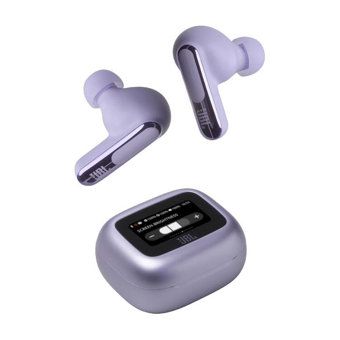 JBL Live Beam 3 | In-ear headphones - 1.45" LED touch screen - Purple-SONXPLUS Rockland