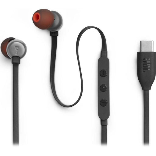 JBL Tune 310C | In-Ear Headphones - Wired - USB-C - 3 Button Remote - Black-SONXPLUS Rockland