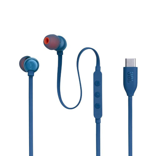 JBL Tune 310C | In-Ear Headphones - Wired - USB-C - 3 Button Remote - Blue-SONXPLUS Rockland