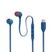 JBL Tune 310C | Casque intra-auriculaire - filaire - USB-C - télécommande 3 boutons - Bleu-SONXPLUS Rockland