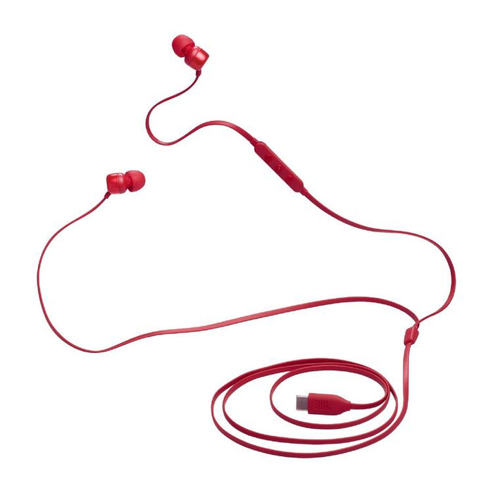 JBL Tune 310C | In-Ear Headphones - Wired - USB-C - 3 Button Remote - Red-SONXPLUS Rockland