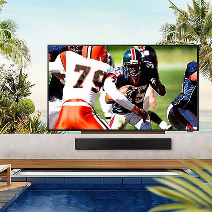 Samsung QN85LST9CAFXZC | 85" The Terrace QLED outdoor TV - Lumière directe du soleil - Résistance aux intempéries - 4K Ultra HD-SONXPLUS Rockland