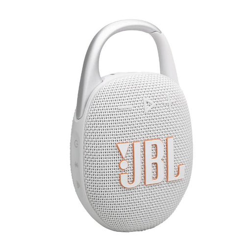 JBL Clip 5 | Enceinte portable à mousqueton - Bluetooth - IP67 - Blanc-SONXPLUS Rockland
