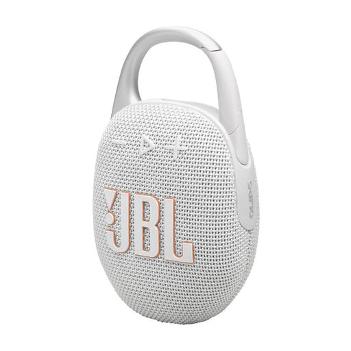 JBL Clip 5 | Enceinte portable à mousqueton - Bluetooth - IP67 - Blanc-SONXPLUS Rockland