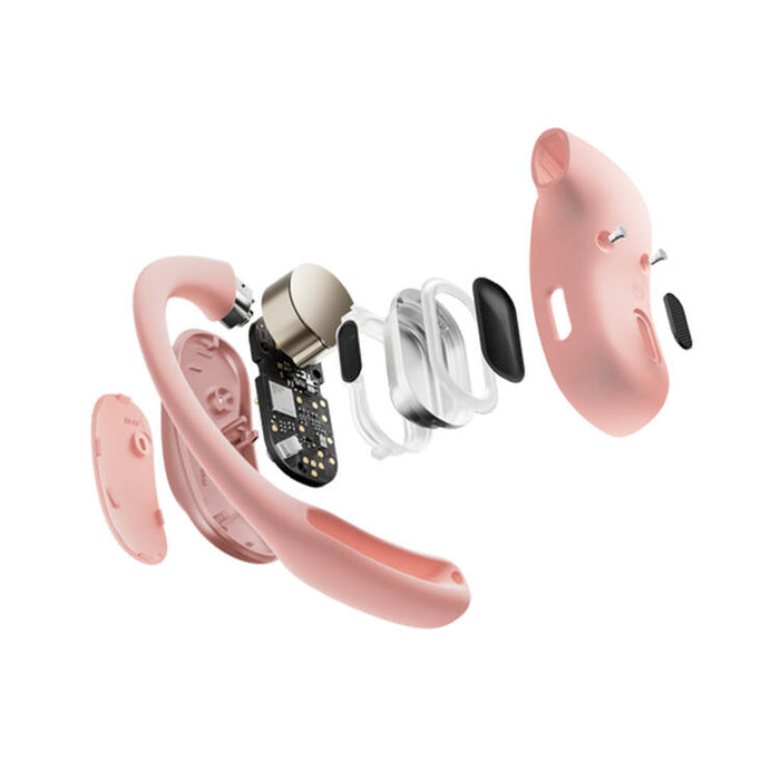 SHOKZ OpenFit Air | Bone conduction headphones - Up to 28 hours of listening - Bluetooth - Pink-SONXPLUS Rockland