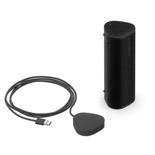 Sonos | Roam Charging Set - 1 Roam 2 Portable Speaker - 1 Roam Charger - Black-SONXPLUS Rockland
