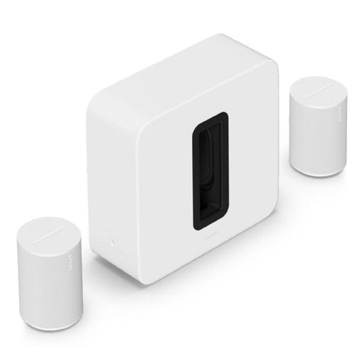 Sonos | High-End Home Theater Complementary Package - Sub 4 + 2 Era 100 - White-SONXPLUS Rockland