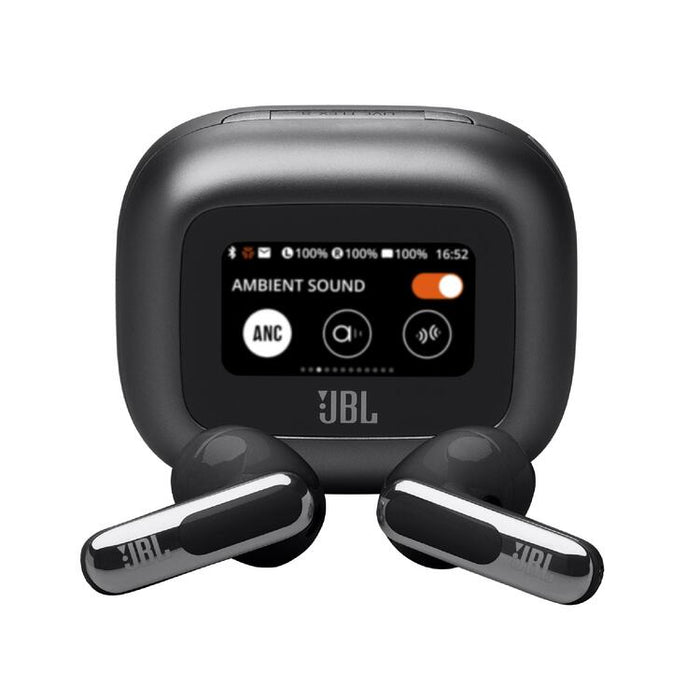 JBL Live Flex 3 | In-ear headphones - Wireless - Noise reduction - 1.45” touch screen - Black-SONXPLUS Rockland