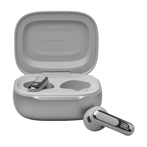 JBL Live Flex 3 | In-ear headphones - Wireless - Noise reduction - 1.45” touch screen - Silver-SONXPLUS Rockland