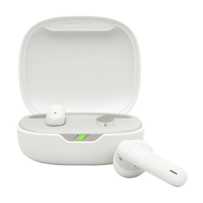 JBL Vibe Flex 2 | In-Ear Headphones - Wireless - Bluetooth - Smart Ambient Technology - White-SONXPLUS Rockland