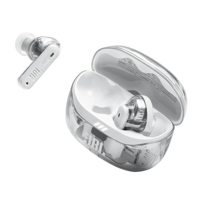 JBL Tune Beam 2 | In-Ear Headphones - 100% Wireless - Bluetooth - Smart Ambient - 6 Microphones - Ghost White-SONXPLUS Rockland
