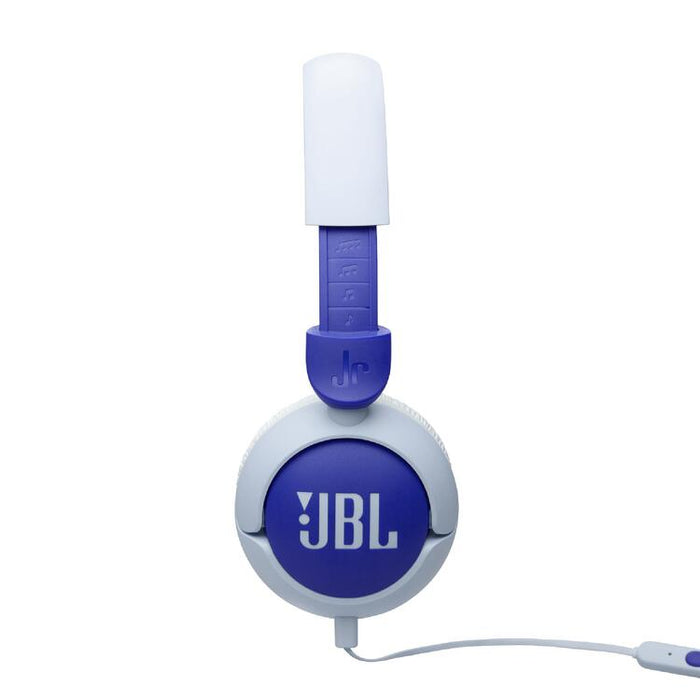 JBL JR320 | Wired circum-aural headphones for kids - JBL Safe Sound - Microphone - Blue-SONXPLUS Rockland