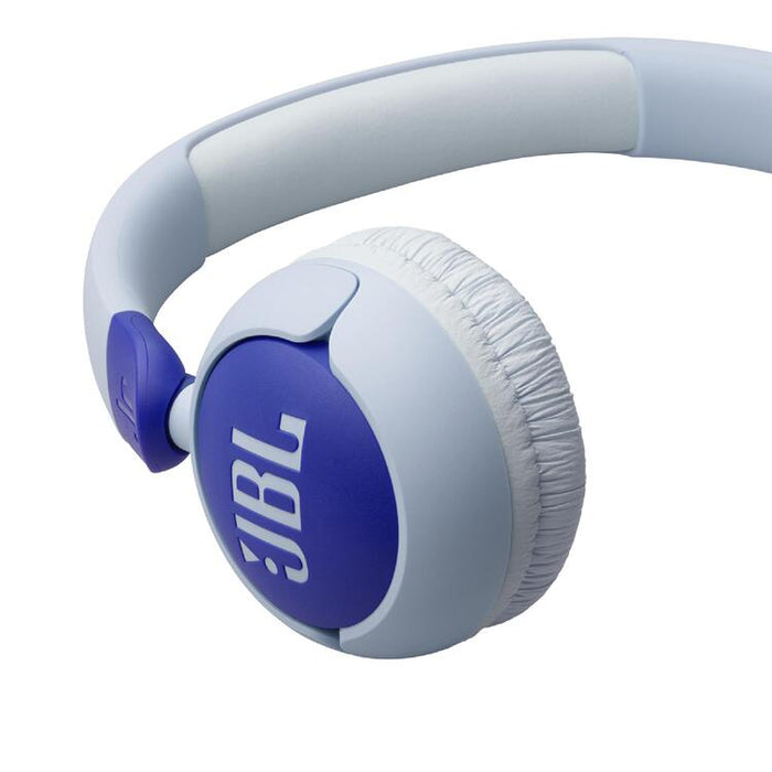 JBL JR320 | Wired circum-aural headphones for kids - JBL Safe Sound - Microphone - Blue-SONXPLUS Rockland