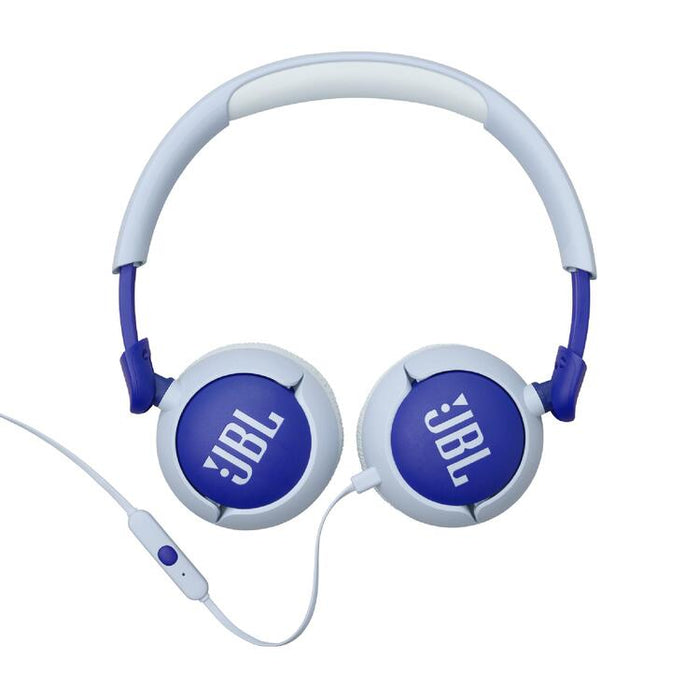 JBL JR320 | Wired circum-aural headphones for kids - JBL Safe Sound - Microphone - Blue-SONXPLUS Rockland