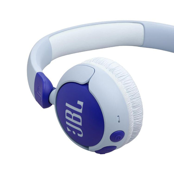 JBL JR 320BT | Wireless circumaural headphones for kids - Bluetooth - JBL Safe Sound - Microphone - Blue-SONXPLUS Rockland