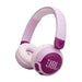 JBL JR 320BT | Wireless circumaural headphones for kids - Bluetooth - JBL Safe Sound - Microphone - Purple-SONXPLUS Rockland