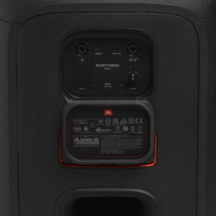 JBL Partybox 520 | Enceinte portable - Sans fil - Bluetooth - Effets lumineux - 400W RMS - Noir-SONXPLUS Rockland