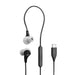 JBL Endurance Run 3C | In-ear headphones - USB-C - Sport - Wired - IP65 - Black/Gray-SONXPLUS Rockland