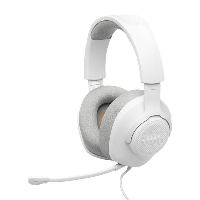 JBL Quantum 100 M2 | Wired Over-Ear Gaming Headset - Compatible with All Platforms - White-SONXPLUS Rockland