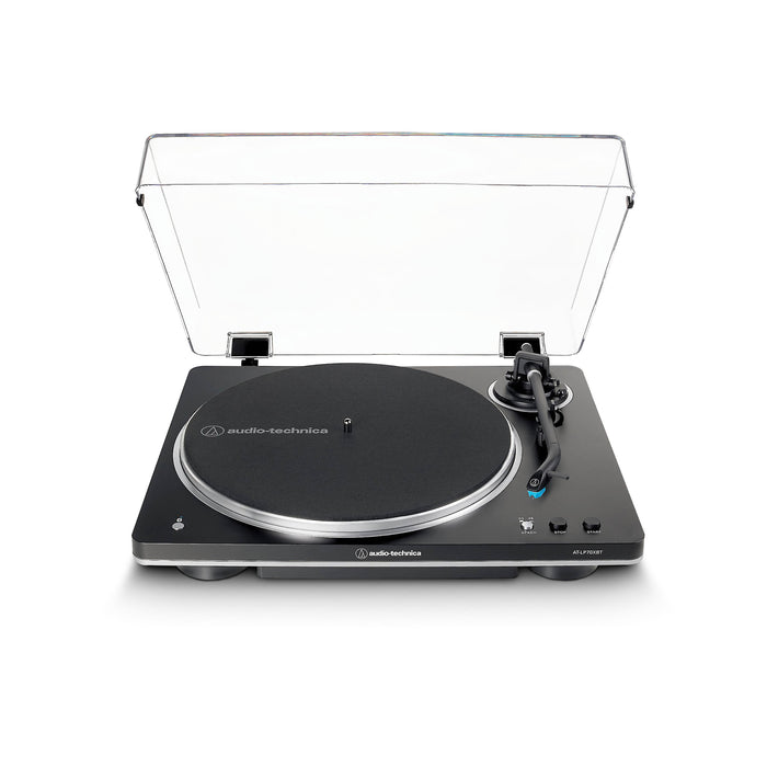 Audio-Technica AT-LP70XBTBS | Stereo Turntable - Wireless - Bluetooth - Belt Drive - Fully Automatic - Black/Silver | 01 | Sonxplus Rockland
