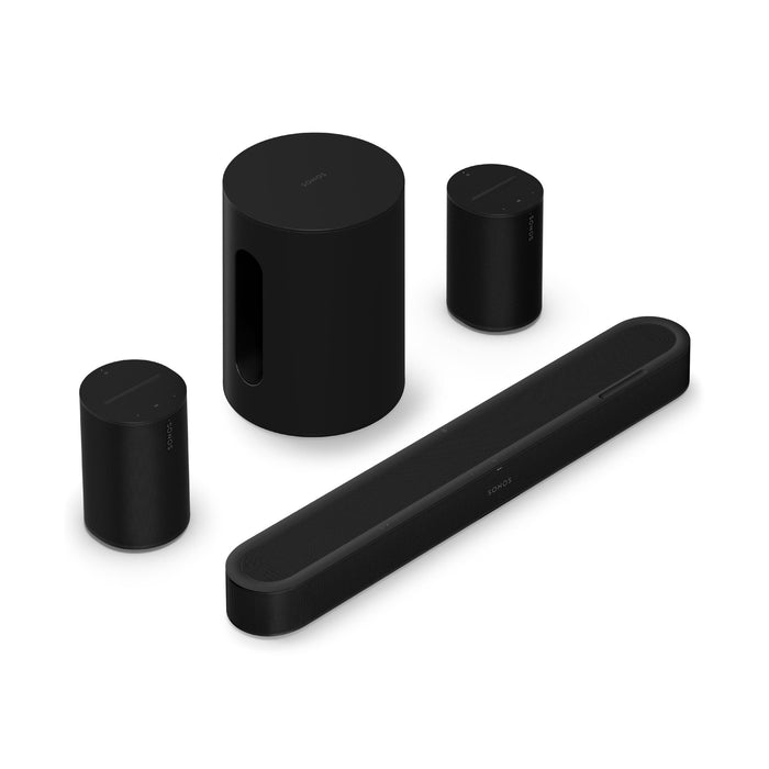 Sonos | Immersive System with Beam Ultra + Sub Mini + 2 Era 100 - Black | 01 | Sonxplus Rockland