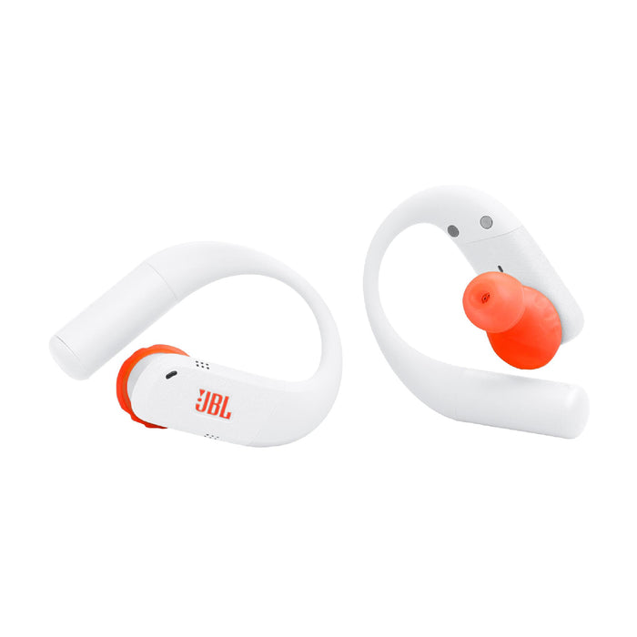 JBL Endurance Peak 4 | In-ear headphones - TwistLock - White/Orange | 03 | Sonxplus Rockland