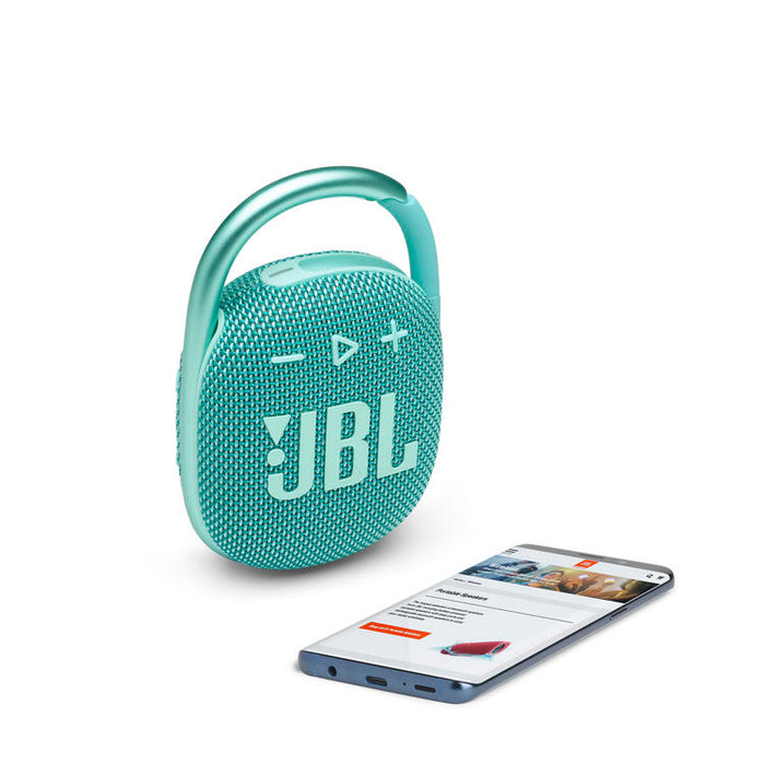 JBL Clip 4 | Haut-parleur Ultra-portable - Bluetooth - Imperméable - Autonomie 10 Heures - Sarcelle-SONXPLUS Rockland