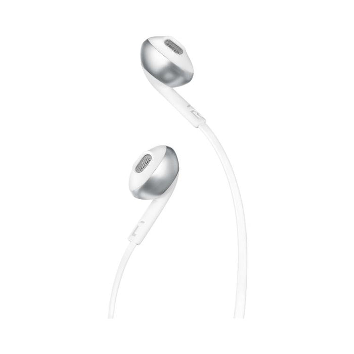 JBL Tune 205 | Wired In-Ear Headphones - JBL Pure Bass - Microphone - Chrome-SONXPLUS Rockland