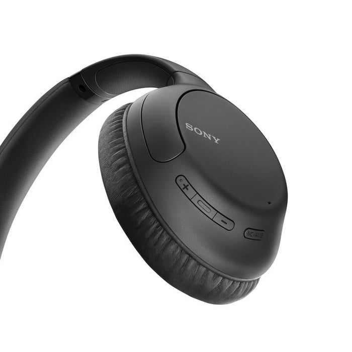 Sony WH-CH710N | Écouteurs circum-auriculaires - Sans fil - Bluetooth - NFC - Microphone - Noir - Vue des commandes | SONXPLUS Rockland
