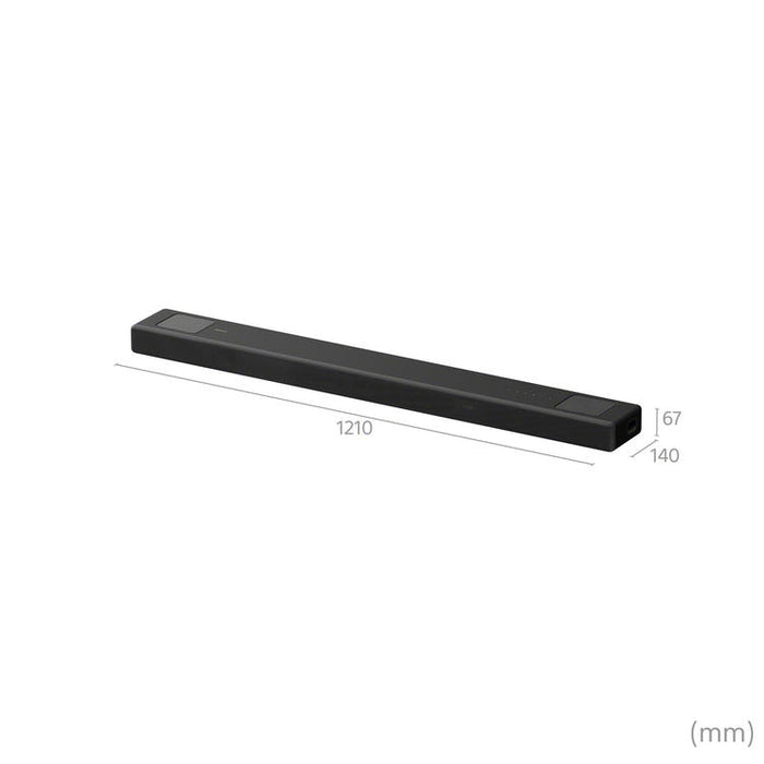 Sony HT-A5000 | Soundbar - For home theater - 5.1.2 channels - Wireless - Bluetooth - Built-in Wi-Fi - 450 W - Dolby Atmos - DTS: X - Black-SONXPLUS Rockland