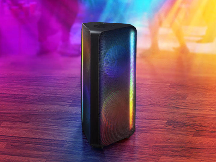 Samsung MX-ST40B | Powerful Portable Speaker - Sound Tower - Bluetooth - 160W - Bidirectional - LED lights - Multiple Bluetooth connection - Black-SONXPLUS Rockland