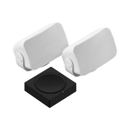 Sonos | Outdoor Set - Amp with 2 Outdoor Speakers by Sonos and Sonance - White-SONXPLUS Rockland