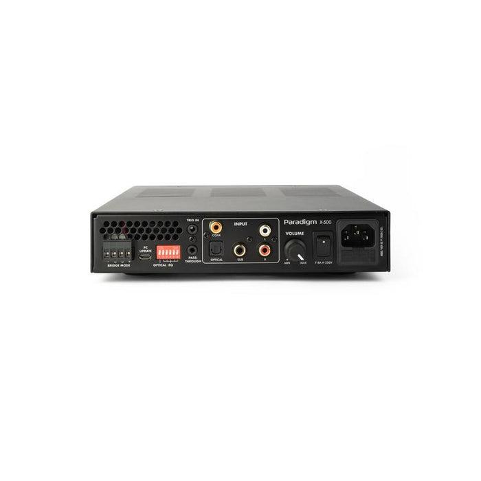Paradigm X-500 | Stereo Amplifier - 2 Channel or Single Channel Bridged - Up to 500 Watts of Power - Slim - Black-SONXPLUS Rockland