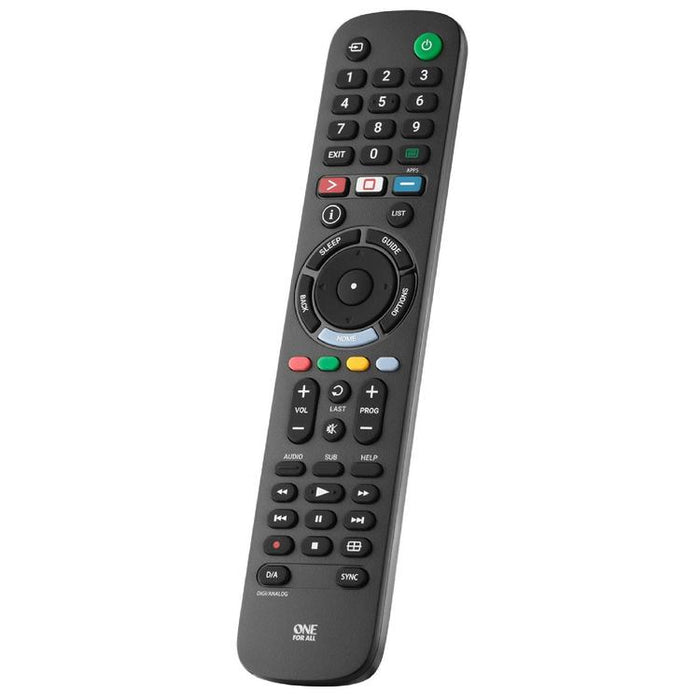 One for All URC4812R | Direct replacement remote control for any Sony TV - Replacement Series - Black-SONXPLUS Rockland