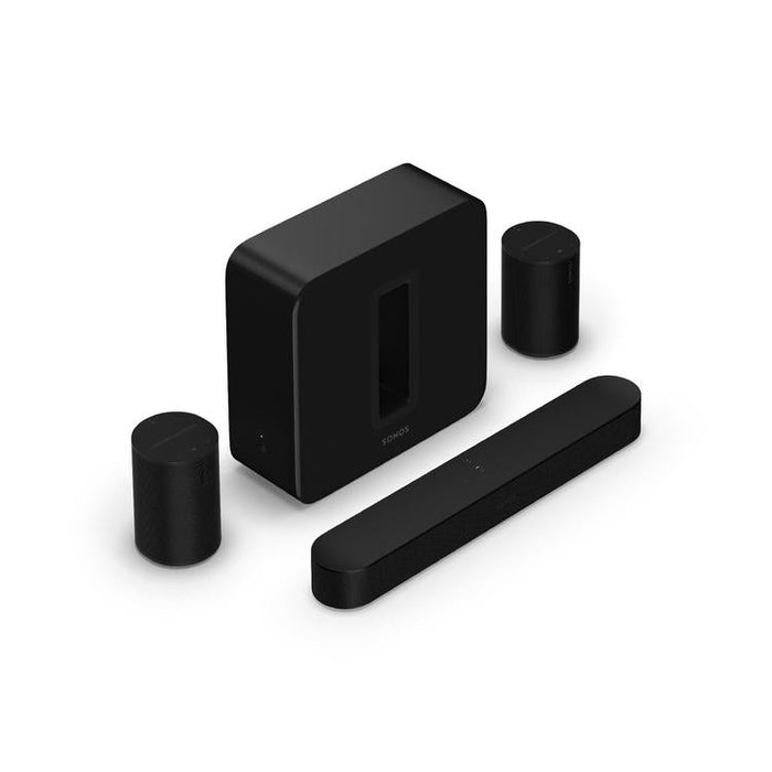 Sonos | Premium Immersive Set with Beam - Sub - Era 100 - Black-SONXPLUS Rockland