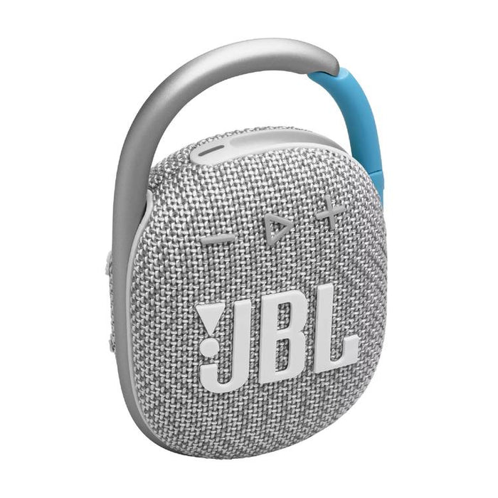 JBL Clip 4 Eco | Speaker - Ultra-portable - Waterproof - Bluetooth - Integrated carabiner - White-SONXPLUS Rockland