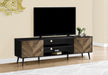 Mornach Specialties I 2781 | 72'' TV stand - Black base - With 2 faux wood doors-SONXPLUS Rockland
