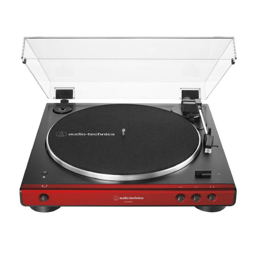 Audio Technica AT-LP60XBT-RD | Turntable Stereo - Wireless - Bluetooth - Belt Drive - Fully Automatic - Red-SONXPLUS Rockland