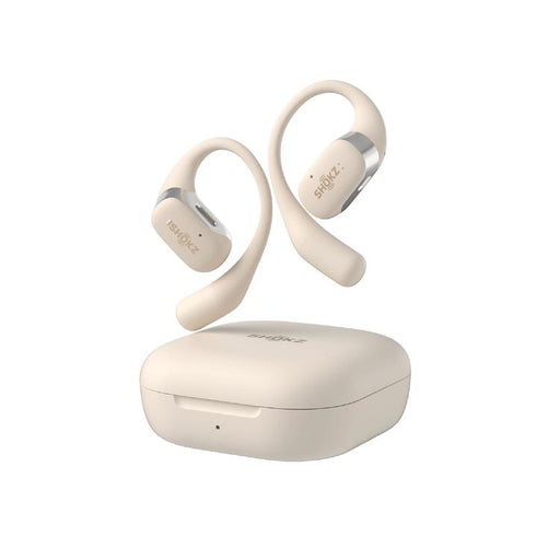 SHOKZ OpenFit | Open-Ear Headphones - Up to 28 hours of listening - Bluetooth - Beige-SONXPLUS Rockland