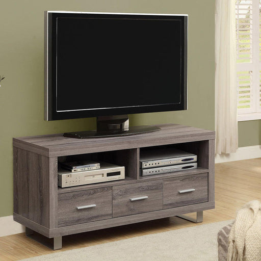 Monarch Specialties I 3250 | TV stand - 48" - 3 Drawers - Dark Taupe-SONXPLUS Rockland