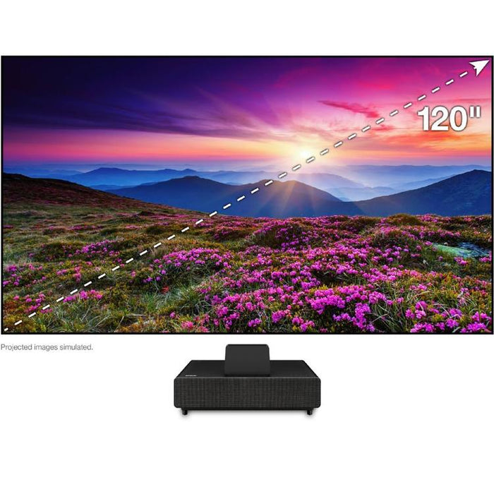 Epson LS500-120 | Laser Projection TV - 3LCD - 120 inch screen - 16:9 - Full HD - 4K HDR - Black-SONXPLUS Rockland