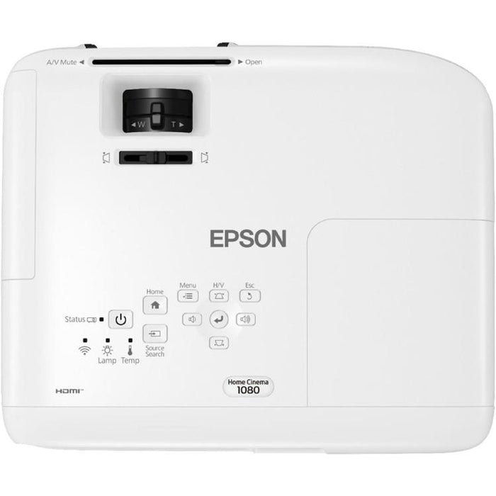 Epson Home Cinema 1080 | Projecteur Home Cinéma 3LCD - 16:9 - HD - 1080p - Blanc-SONXPLUS Rockland