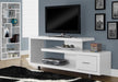 Monarch Specialties I2573 | Meuble TV - 60" - 1 tiroir - Blanc-SONXPLUS Rockland