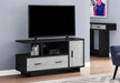 Monarch Specialties I2804 | Meuble TV - 48"- 1 tiroir - 1 armoire - gris et noir-SONXPLUS Rockland