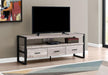 Monarch Specialties I2822 | Support TV - 60"- 3 tiroirs - Taupe-SONXPLUS Rockland