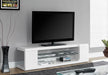 Monarch Specialties I3535 | Meuble TV - 60"- 1 étagère en verre - Blanc-SONXPLUS Rockland